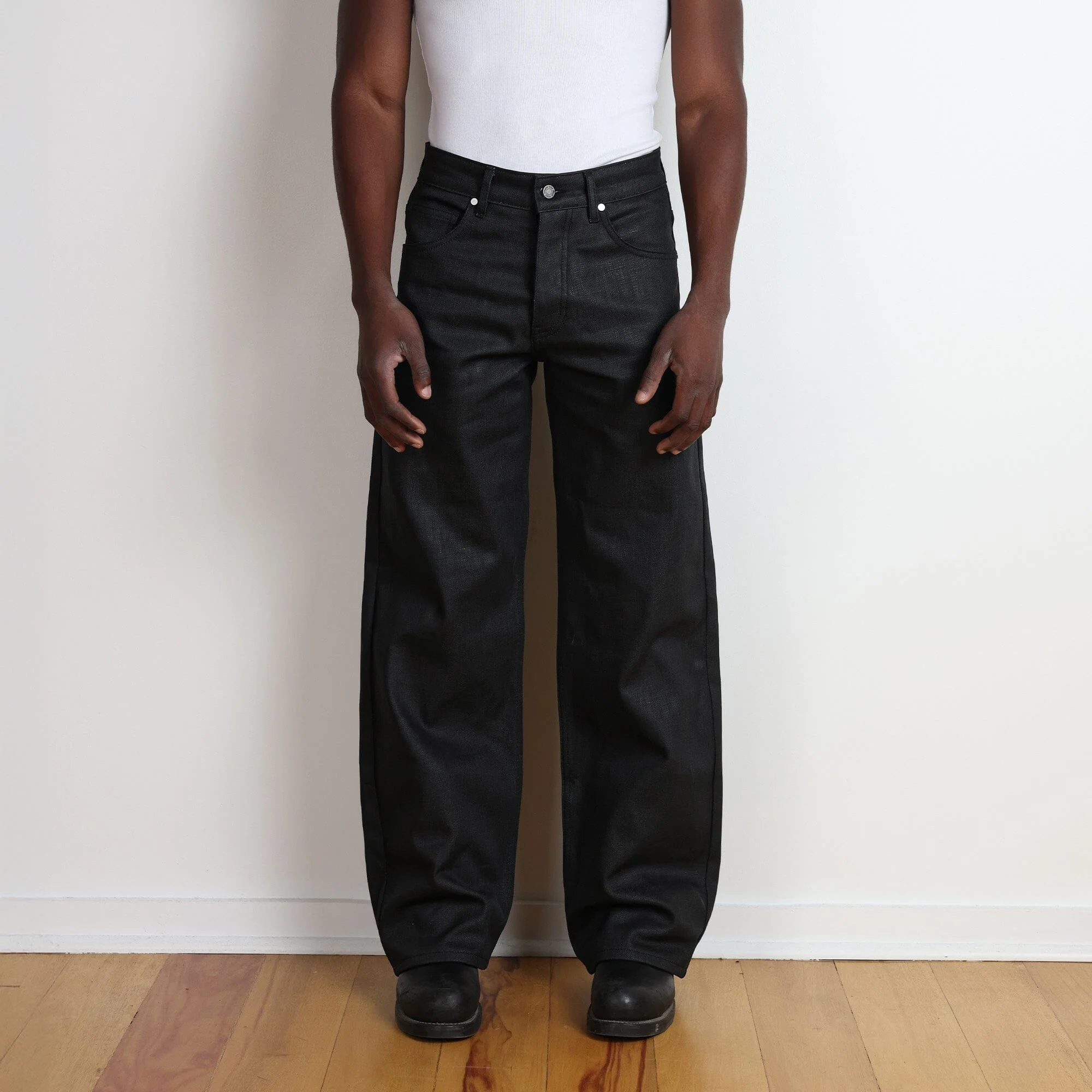 Tokyo Jeans | Straight-Wide | Waxed Crosshatch